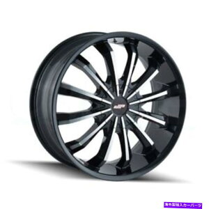 �z�C�[���@4�{�Z�b�g Mazzi 341 Fusion 22x9.5 6x135/6x5.5 30�u���b�N�@�B���H�z�C�[���i4�j106 22 �C���`���� Mazzi 341 Fusion 22x9.5 6x135/6x5.5 30 Black Machined Wheels(4) 106 22 inch Rim�y���s�A���i�z