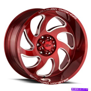 zC[@4{Zbg It[hX^[M07 20x10 8x6.5/8x165.1 -19LfBAbvbhzC[i4j125.2 20 " Off-Road Monster M07 20x10 8x6.5/8x165.1 -19 Candy Apple Red Wheels(4) 125.2 20"