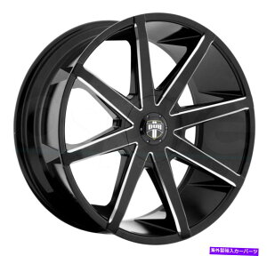 �z�C�[���@4�{�Z�b�g �_�uS109�v�b�V��20x8.5 5x115/5x4.75 10�u���b�N�~�����O�z�C�[���i4�j72.56 20 �C���`���� DUB S109 Push 20x8.5 5x115/5x4.75 10 Black Milled Wheels(4) 72.56 20 inch Rims�y���s�A���i�z
