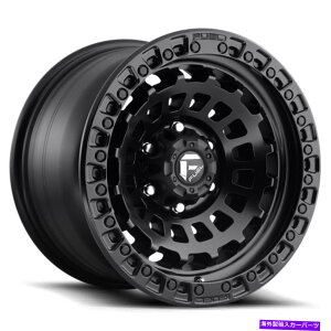 ホイール 4本セット 燃料D633ゼファー17x9 8x6.5/8x165.1 -12マットブラックホイール(4)125.1 17 "インチリム Fuel D633 Zephyr 17x9 8x6.5/8x165.1 -12 Matte Black Wheels(4) 125.1 17" inch Rim