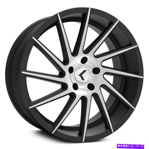 zC[@4{Zbg Kraze Kr181 Spinner 22x8.5 5x112 40@BHԗցi4j66.6 22 "C`̃ Kraze KR181 Spinner 22x8.5 5x112 40 Black Machined Wheels(4) 66.6 22" inch Rims
