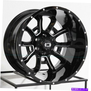 �z�C�[���@4�{�Z�b�g �r�W����415���e20x10 8x170 -25�u���b�N�~�����O�z�C�[���i4�j125.2 20 �C���`���� Vision 415 Bomb 20x10 8x170 -25 Black Milled Wheels(4) 125.2 20 inch Rims�y���s�A���i�z