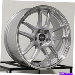 �z�C�[���@4�{�Z�b�g ESR AP8 18x8.5 5x100 30�V���o�[�z�C�[���i4�j72.56 18�C���`���� ESR AP8 18x8.5 5x100 30 Silver Wheels(4) 72.56 18 inch Rims�y���s�A���i�z
