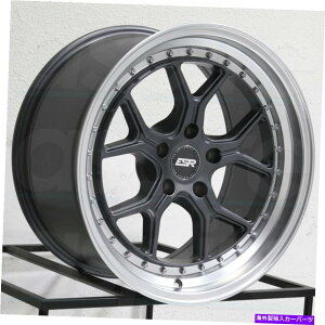�z�C�[���@4�{�Z�b�g ESR CS02 CS2 19x10.5 5x120 22�K�����^���O���t�@�C�g�z�C�[���i4�j72.56 19 �C���`����n ESR CS02 CS2 19x10.5 5x120 22 Gun Metal Graphite Wheels(4) 72.56 19 inch Rims N�y���s�A���i�z