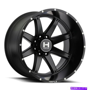 �z�C�[���@4�{�Z�b�g �G�ΓI��H109�A���t�@20x12 8x180 -44�t���u���b�N�z�C�[���i4�j125.2 20�C���`�̃��� Hostile H109 Alpha 20x12 8x180 -44 Full Black Wheels(4) 125.2 20 inch Rims�y���s�A���i�z