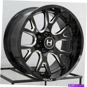 zC[@4{Zbg GΓIH113 Rage 20x9 5x5/5x127 0ubN~OzC[i4j78 20 "C` Hostile H113 Rage 20x9 5x5/5x127 0 Black Milled Wheels(4) 78 20" inch Rims