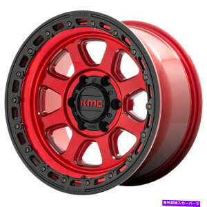 �z�C�[���@4�{�Z�b�g KMC KM548�`�F�C�X20x9 5x5/5x127 18���b�h�u���b�N�z�C�[���i4�j71.5 20 �C���`���� KMC KM548 Chase 20x9 5x5/5x127 18 Red Black Wheels(4) 71.5 20 inch Rims�y���s�A���i�z