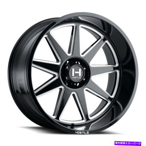 zC[@4{Zbg GΓIH121IK20x10 8x170 -19ubN~OzC[i4j125.2 20 "C` Hostile H121 Omega 20x10 8x170 -19 Black Milled Wheels(4) 125.2 20" inch Rims