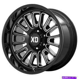 ホイール　4本セット XD XD864ローバー20x10 6x135 -18ブラックミリングホイール（4）87.1 20インチリム XD XD864 Rover 20x10 6x135 -18 Black Milled Wheels(4) 87.1 20" inch Rims