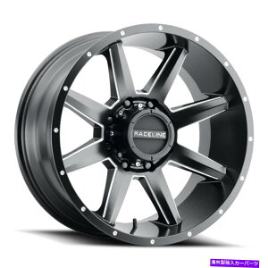 �z�C�[���@4�{�Z�b�g Raceline 954 Stryker 20x10 8x6.5/8x165.1 -19�u���b�N�~�����O�z�C�[���i4�j125.2 20 in Raceline 954 Stryker 20x10 8x6.5/8x165.1 -19 Black Milled Wheels(4) 125.2 20 in�y���s�A���i�z