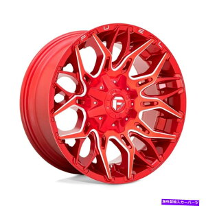 zC[@4{Zbg Fuel D771 Twitch 20x10 8x6.5/8x165.1 -18ԂzC[i4j125.1 20 "C` Fuel D771 Twitch 20x10 8x6.5/8x165.1 -18 Red Milled Wheels(4) 125.1 20" inch Rim