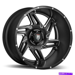 �z�C�[���@4�{�Z�b�g American Truxx at186 Spurs 22x12 5x150 -44�u���b�N�~�����O�z�C�[���i4�j110.3 22 "�C���` American Truxx AT186 Spurs 22x12 5x150 -44 Black Milled Wheels(4) 110.3 22" inch