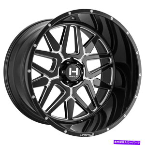 �z�C�[���@4�{�Z�b�g �G�ΓI��H128�f�B�A�u��20x9 6x135 12�u���b�N�~�����O�z�C�[���i4�j87 20 �C���`���� Hostile H128 Diablo 20x9 6x135 12 Black Milled Wheels(4) 87 20 inch Rims�y���s�A���i�z