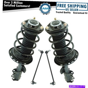 サスペンション 4ピースフロントサスペンションストラットアセンブリスウェイバーエンドリンクキットRAV-4用セット 4 Piece Front Suspension Strut Assembly Sway Bar End Link Kit Set for Rav-4