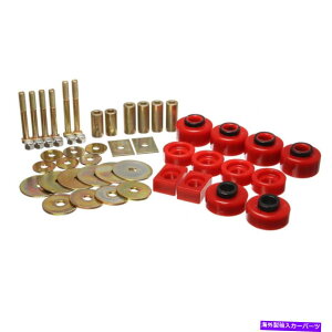 �T�X�y���V���� �t�H�[�hF-150/F-250�̃G�l���M�[�T�X�y���V����2WD 1997-2003�{�f�B�}�E���g���b�h Energy Suspension For Ford F-150/F-250 2WD 1997-2003 Body Mount Red�y���s�A���i�z