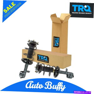 サスペンション TRQフロントロードクイックコンプリートストラットスプリングアセンブリペア2PCセットエッジ新しい新しい TRQ Front Loaded Quick Complete Strut Spring Assembly Pair 2pc Set for Edge New