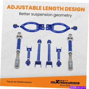 �T�X�y���V���� ���Y240SX S13�p�̒����\�ȃt�����g�e���V�������b�h���A�L�����o�[�g�[�g���N�V�����A�[�� Adjustable Front Tension Rod Rear Camber Toe Traction Arms For Nissan 240sx S13