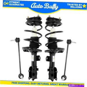TXyV Unity 4PCStgXgbgƃRCXvO +XEFCo[ANZĝ߂̃XEFCo[NARIOARIO5 UNITY 4pcs Front Strut And Coil Spring + Sway Bar Link for Accent, Rio, Rio5