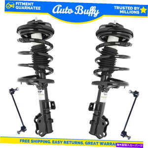 �T�X�y���V���� UNITY 4PC�t�����g�����E�̃X�g���b�g�ƃR�C���X�v�����O +�X�E�F�C�o�[�����N Unity 4pc Front Left & Right Struts and Coil Spring + Sway Bar Links for Kia�y���s�A���i�z