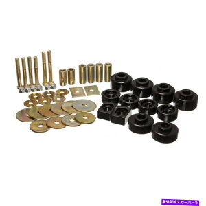 TXyV tH[hF-150/F250 1997-2003{fB}EgZbg2WD/L-DUTY BLACK̃GlM[TXyV Energy Suspension For Ford F-150/F250 1997-2003 Body Mount Set 2WD/L-Duty Black