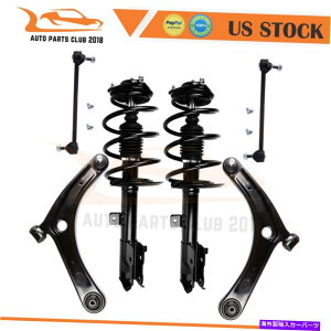 �T�X�y���V���� �_�b�W�L�����o�[�W�[�v�p�g���I�b�g�R���p�X�p�̃R�C���X�v�����O�T�X�y���V�����L�b�g�t���t�����g�X�g���b�g Front Struts w/Coil Spring Suspension Kit for Dodge Caliber Jeep Patriot Comp
