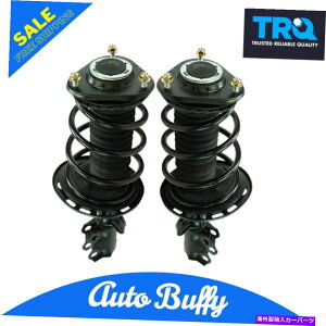 サスペンション TRQロードクイックコンプリートストラットスプリングマウントアセンブリlh RHペア2PCフロント TRQ Loaded Quick Complete Strut Spring Mount Assembly LH RH Pair 2pc Front
