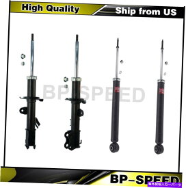 サスペンション リアフロントショックアブソーバーショックストラット4x Kybショックと日産のためのストラット Rear Front Shock Absorber Shocks Strut 4X KYB Shocks & Struts For Nissan Versa