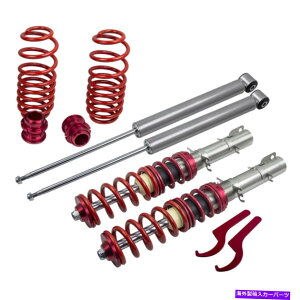TXyV VWStMK4RCo[̃bhXg[gRCI[o[TXyV2WD̂A4 1998-2005 Red Street Coilover Suspension for VW Golf Mk4 Coilovers 2WD only A4 1998-2005