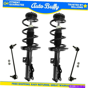 TXyV Unity4PCtgTXyVXgbgƃRCXvO +LfbNp̃XEFCo[N Unity 4pc Front Suspension Strut and Coil Spring + Sway Bar Link for Cadillac