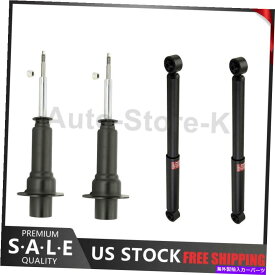 サスペンション Kybフロントリアショック2002-2012 Jeep Libertyの4の完全なストラットセット KYB Front Rear Shock Complete Strut Set of 4 For 2002-2012 Jeep Liberty