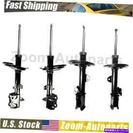 サスペンション フロントリアサスペンションストラットアセンブリセット4フィット2010-2013トヨタハイランダー Front Rear Suspension Strut Assembly Set of 4 Fits 2010-2013 Toyota Highlander