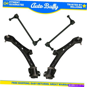 �T�X�y���V���� ���[�O4 PC�X�e�A�����O�T�X�y���V�����L�b�g�R���g���[���A�[���{�[���W���C���g�h��_�̃G���h�����N MOOG 4 pc Steering Suspension Kit Control Arms w/ Ball Joints Sway Bar End Links�y���s