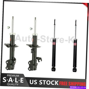 TXyV KYBtgAVbN2007-20124̊SȃXgbgZbg4 KYB Front & Rear Shock Complete Strut Set of 4 for 2007-2012 Nissan Versa