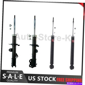 TXyV KYBtgAVbNSȃXgbgZbg2012-2014YVersa KYB Front & Rear Shock Complete Strut Set of 4 for 2012-2014 Nissan Versa
