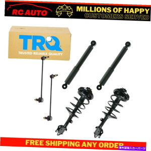 サスペンション TRQ 6ピースストラットスプリングショックアブソーバー揺れバーエンドリンクキット99-04オデッセイ TRQ 6 Piece Strut Spring Shock Absorber Sway Bar End Link Kit for 99-04 Odyssey