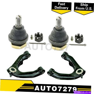 TXyV [Otg4PCSTXyVRg[A[{[{[AZu̓YteBA MOOG Front 4PCS Suspension Control Arm Ball Joint Assembly For Nissan Frontier