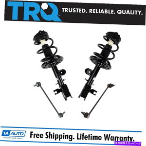 TXyV TRQtgSȃ[hꂽXgbgXvOAZuXEFCo[NLbg4PCNGXg TRQ Front Complete Loaded Strut Spring Assembly Sway Bar Link Kit 4pc for Quest