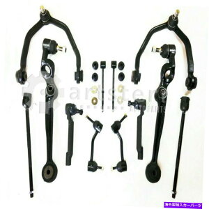 �T�X�y���V���� �t�����g12 PCS�L�b�g�㕔����щ����R���g���[���A�[���A�����̊O���̃^�C���b�h�̒[�A�t�����g�t�B�b�g Front 12 Pcs Kit Upper & Lower Control Arms, Inner Outer Tie Rod Ends, Front Fit