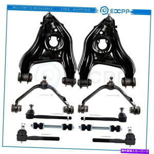 TXyV eccpp10pcsStg㕔XeAOp[ctBbgtH[hJ[2wd̂ ECCPP 10Pcs Complete Front Upper Lower Steering Part Fits Ford Lincoln 2WD ONLY