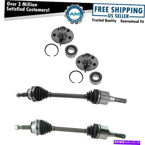 TXyV tH[h}[L[SUVp̃nuƃzC[xAOLbgZbgACVԎVtg Rear CV Axle Shafts with Hubs and Wheel Bearings Kit Set for Ford Mercury SUV