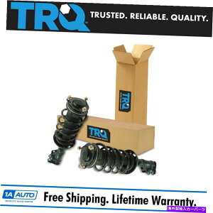 サスペンション TRQロードされた完全なストラットスプリングマウントアセンブリセットペア2PCシビック4DRのフロント TRQ Loaded Complete Strut Spring Mount Assembly Set Pair 2pc Front for Civic 4dr