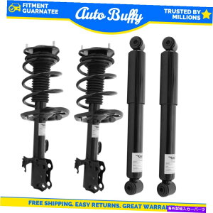 サスペンション Unity 4PCフロント左&リアストラットとコイルスプリングショックアブソーバーのトヨタ Unity 4pc Front Left & Rear Struts and Coil Spring Shock Absorbers for Toyota