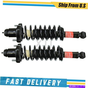 �T�X�y���V���� 2011�N����2017�N�̃W�[�v�R���p�X��2�̃��A���S�ȃX�g���b�g�ƃR�C���X�v�����O�̃������[�Z�b�g Monroe Set of 2 Rear Complete Strut and Coil Spring For 2011-2017 Jeep Compass