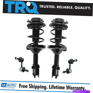 �T�X�y���V���� TRQ�t�����g�R���v���[�g�V���b�N�X�g���b�g�X�v�����O�A�Z���u�����X�E�F�C�o�[�����N�Z�b�g TRQ Front Complete Shock Strut Spring Assembly & Sway Bar Link Set for Legacy�y���s�A���i�z