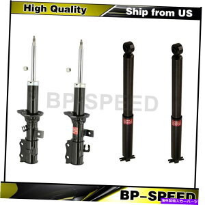 �T�X�y���V���� ���A�t�����g�V���b�N�A�u�\�[�o�[�T�X�y���V�����X�g���b�g4x Kyb�V���b�N��Kia Rio�̃X�g���b�g Rear Front Shock Absorber Suspension Struts 4X KYB Shocks & Struts For Kia Rio