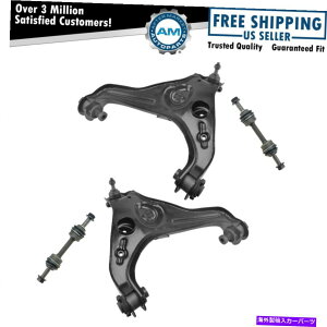 TXyV tH[hJ[p4s[XLbgRg[A[w/{[WCgXEFCo[GhN 4 Piece Kit Lower Control Arm w/ Ball Joint Sway Bar End Link for Ford Lincoln
