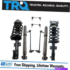 サスペンション TRQフロントリア完全クイックロードストラットスプリングアセンブリショックスウェイリンクキット TRQ Front Rear Complete Quick Loaded Strut Spring Assembly Shock Sway Link Kit