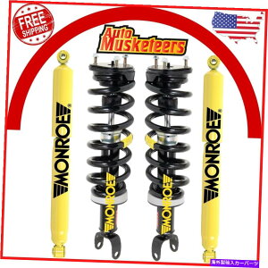 �T�X�y���V���� 09-12 RAM 1500 4WD�p�̃t�����g�R���v���[�g�X�g���b�g�����A�V���b�N�A�u�\�[�o�[4PC�������[�Z�b�g Front Complete Strut & Rear Shock Absorber 4PC MONROE Set For 09-12 Ram 1500 4WD�y���s�A���i�z