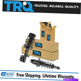 サスペンション TRQロードされたストラットスプリングアセンブリフロントリアキット4のバイブマトリックスFWD用 TRQ Loaded Strut Spring Assembly Front Rear Kit Set of 4 for Vibe Matrix FWD