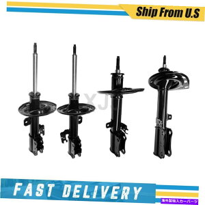 TXyV 2009N2010Ñg^Ao4̃tgATXyVSXgbg̃[Zbg Monroe Set of 4 Front Rear Suspension Complete Strut For 2009-2010 Toyota Avalon